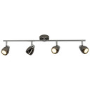 Spotrohr Lino, metallic, 13 x 71 cm, Metall Strahler