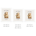 Plakat Capybara - Don't worry be capy