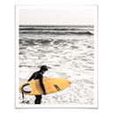 Plakat - Żółta deska surfingowa