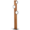 Stehleuchte Elena, braun, 140,4 x 31,2 cm, Holz LED-Stehleuchte, dimmbar