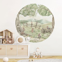 Wandtattoo Familie Maus im Wald - Kikki Belle - Rund