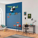 Tapet - Mickey tager ud og surfer - 200 x 280 cm
