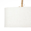 Pendelleuchte Milan, braun, 120 x 70,5 cm, Textil Pendelleuchte