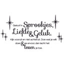Muursticker Geloof in Sprookjes, Liefde en Geluk + Glow in the Dark