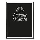 Plakat - Hakuna Matata z kwiatkiem