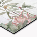 Stænkplade til køkken Tropisk idyl med kolibri blå - Bloomery Decor