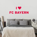 Muursticker I Love FC Bayern