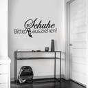 Wandtattoo Bitte Schuhe ausziehen 2