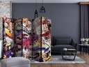 Paravent Séparation de pièce - Graffiti cool , 5 pièces - 225x172 cm