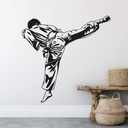 Sticker mural - Joueur de karaté