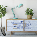 Wallprint W - Träume nicht dein Leben... Blau - Panorama