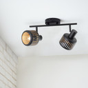 Spotrohr Silvio, gold, 22,5 x 38,5 cm, Metall Lampe