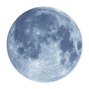 Plakat Moon Complete - okrągły