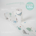 A.S. Création Lovely Kids Frise autocollante enfant - Bleu, Gris