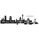 Sticker mural - Liverpool Skyline