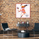Canvasbillede, Banksy blomsterkaster