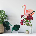 Sticker mural Blanz - Set de flamants roses