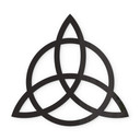 Akrylowa dekoracja Triquetra z okręgiem