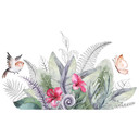 Sticker mural Kvilis - Plantes tropicales décoratives