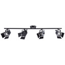Spotrohr Lola, schwarz, 16,5 x 84 cm, Metall Strahler