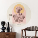 Naklejka na ścianę przedstawiająca boginię Artemidę - Grace Digital Art - Round