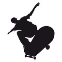 Muursticker Skateboarder 04