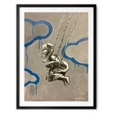Poster Fille sur une Balançoire Street Art - Habib