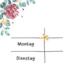 Memoboard Glas/Acryl Wochenplaner Familie - transparent