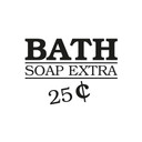 Wallsticker Bath - Soap Extra - 25 Cent