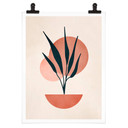 Plakat Abstract Plant - Kubistika - Kopenhaga