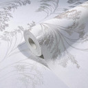 Blomstertapet, non-woven Novamur Jackie hvid, perle