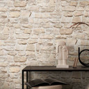 A.S. Création ikke-vævet tapet il Decoro tapet - Naturstenslook - Beige, Gul