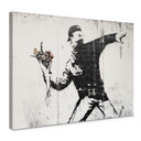 Obraz na płótnie Banksy - Miotacz kwiatów