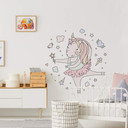 Sticker mural Kvilis - Illustration Licorne qui danse