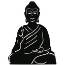Sticker mural - Bouddha