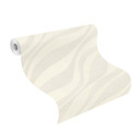 Bølget tapet, non-woven tapet Sky Lounge hvid-perlemor