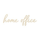Dekoracja ścienna z napisem Home Office - Topola