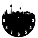 Sticker mural - Horloge Berlin