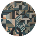 Fototapete Silent Planes - Geometrische Formen - Sir Edward x Grigory Gladarev - Rund