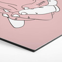 Hexagon Dibond Kubistika - Hand in Hand