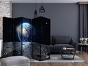 Paravent Séparation de pièce - Vue sur la Planète Bleue, 3 pièces
