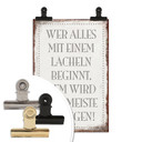 Poster Wer alles mit einem Lächeln beginnt, …