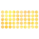 Muursticker set stippen - Geel (50 stickers)