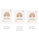 Kinder-Poster 'Ich werde geliebt' mit Boho-Regenbogen