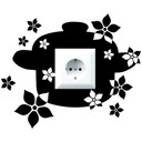 Sticker mural - Pot à fleurs
