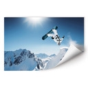 Poster autocollant - W - Snowboarder