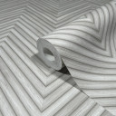 Non-woven tapet med sildebensmønster og woodgrain-look grå woodgrain