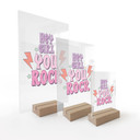 Borddisplay Hey girl you rock