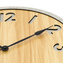 MDF Wanduhr in Holzoptik - Rund Ø50 cm