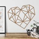 Muursticker Origami Hart
